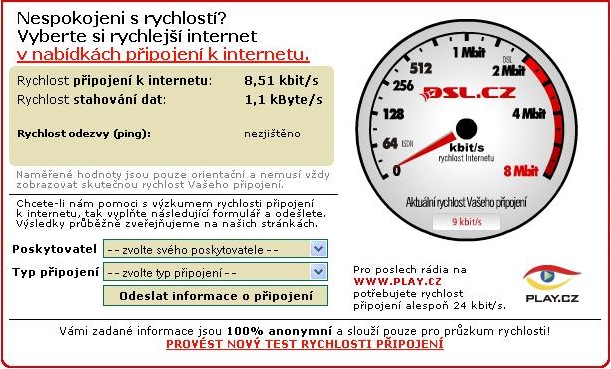 CDS - mereni rychlosti